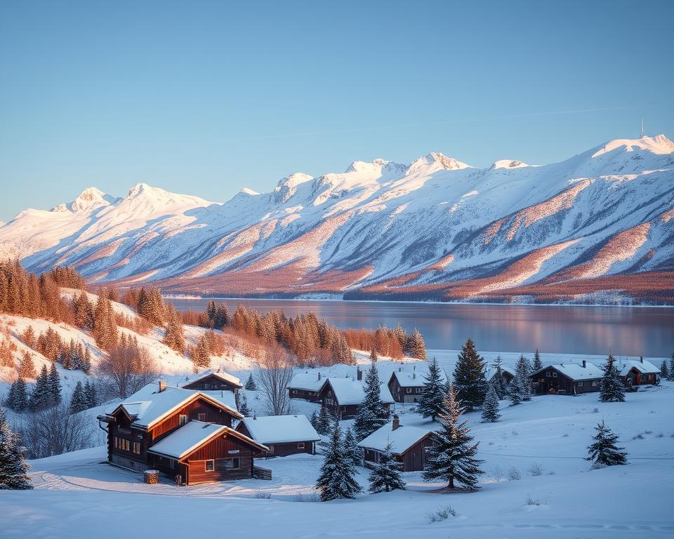 Winterliche Atmosphäre in Norwegen