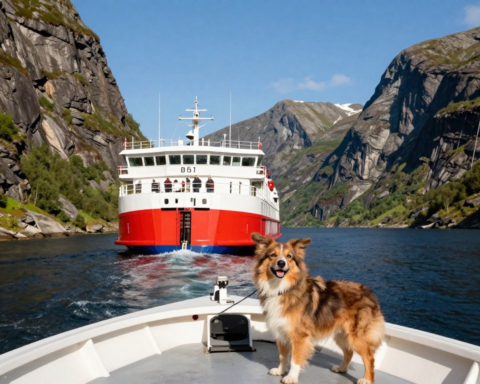 Fähre Norwegen mit Hund