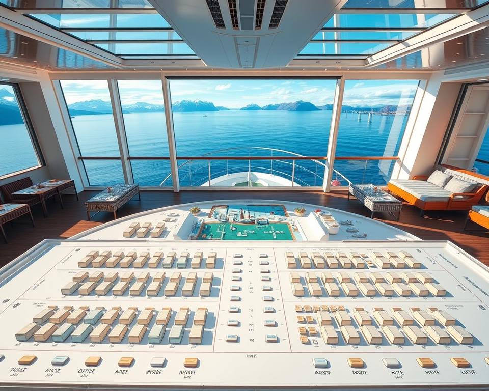 Hurtigruten Kabinenlage Deckplan