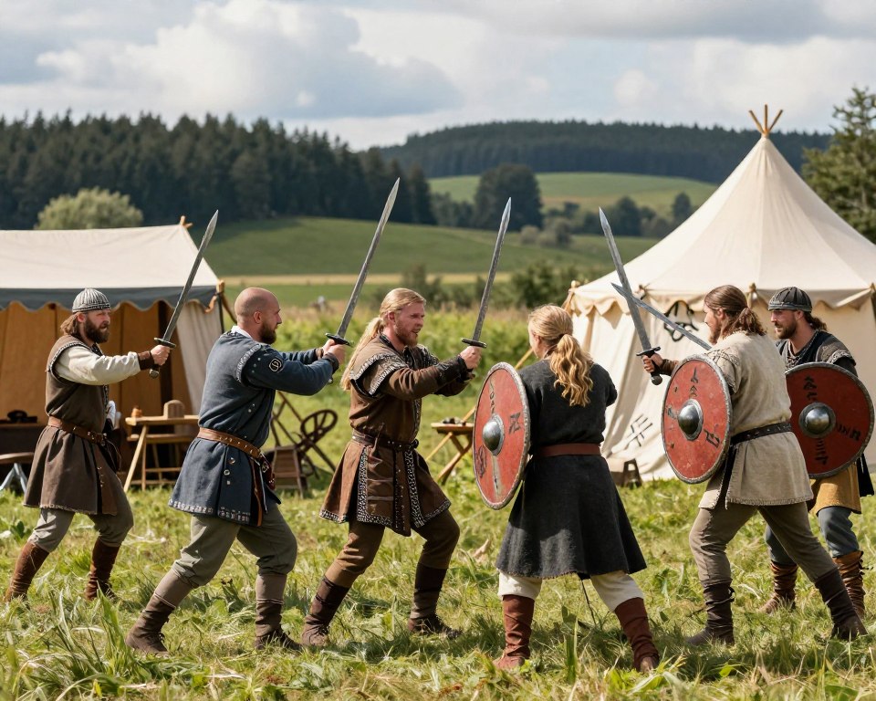 Moderne Wikinger Reenactment