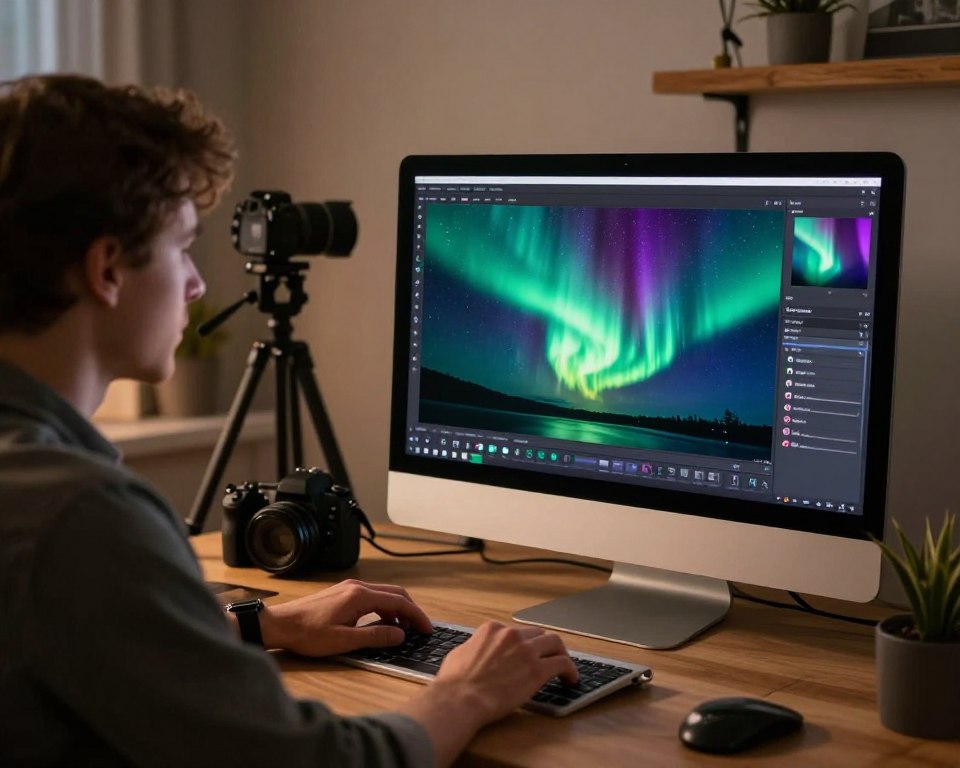 Nachbearbeitung Polarlichter in Lightroom Nachbearbeitung Polarlichter in Lightroom