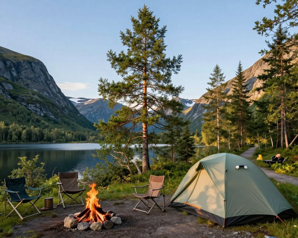 Nachhaltiges Camping in Norwegens Natur