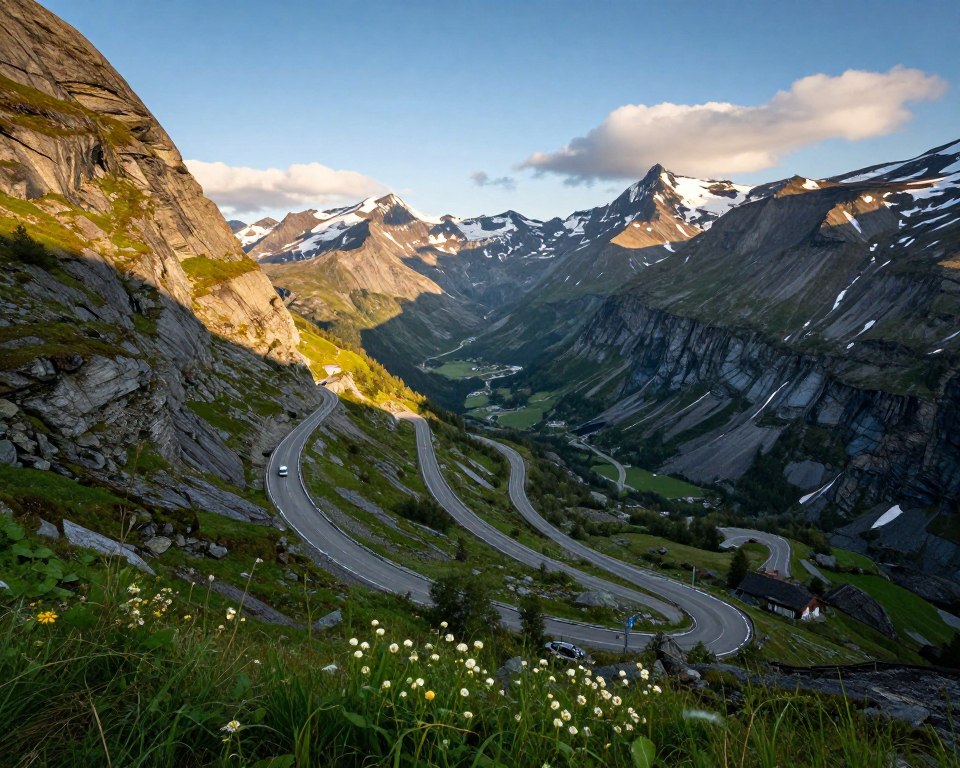 Trollstigen Serpentinen Norwegen