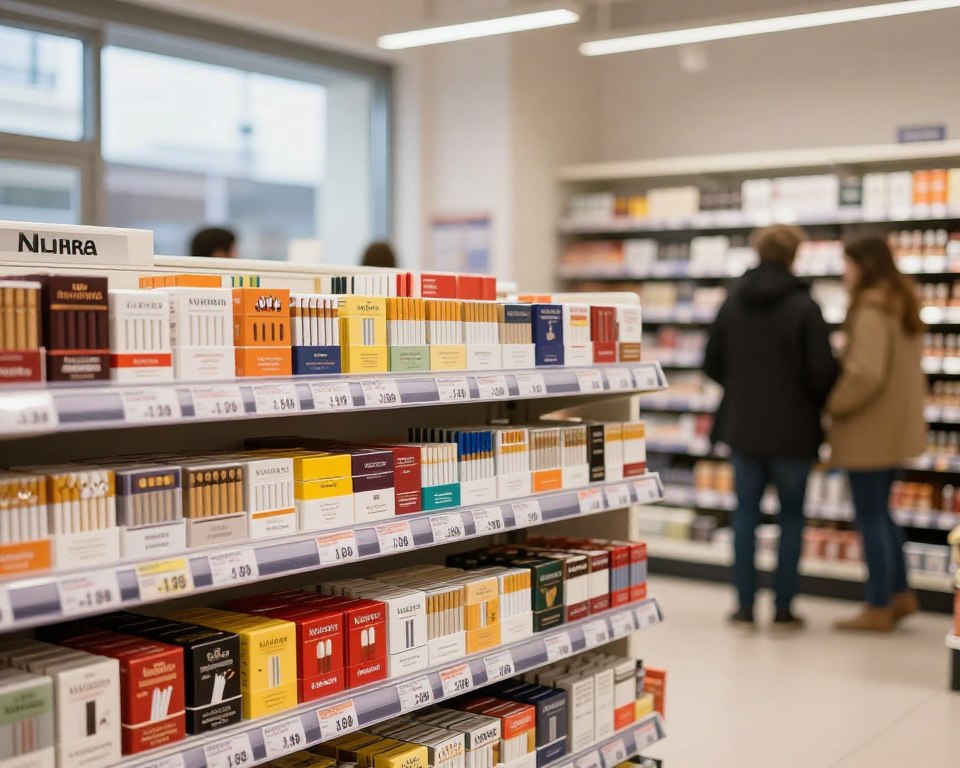 Zigarettenpreise in norwegischen Geschäften Zigarettenpreise in norwegischen Geschäften