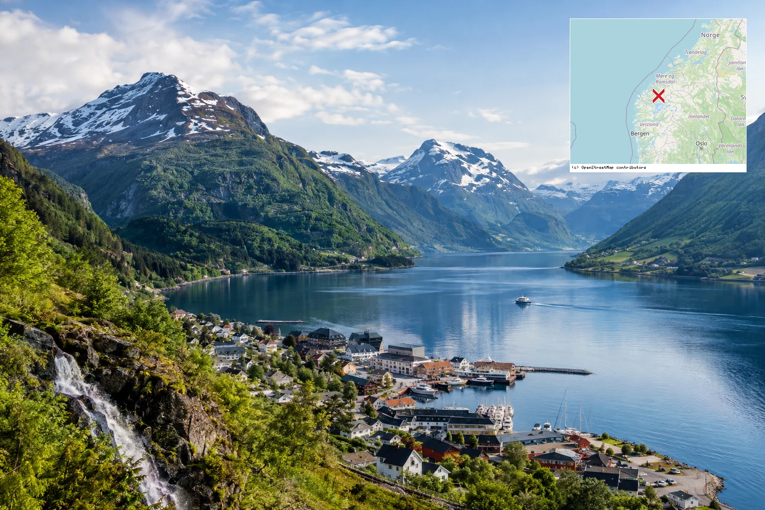 Stranda in Norwegen: Geirangerfjord, Berge und Wasserfälle